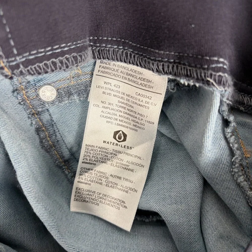 Signature by Levi Strauss Baby Bump Skinny Jeans Women’s XS Light Wash Maternity